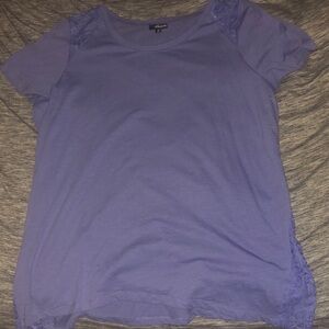 Purple lace design tshirt